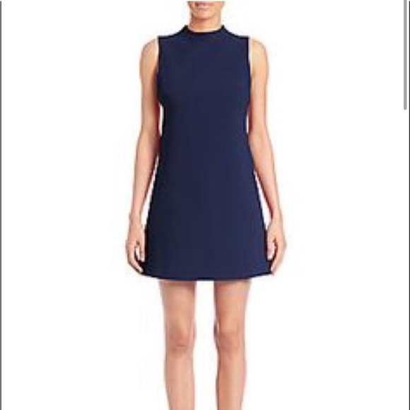 Alice + Olivia Synthetic Coley A-line Dress in Navy Blue Polyester - mordernwear.com Alice + Olivia Synthetic Coley A-line Dress in Navy Blue Polyester - mordernwear.com